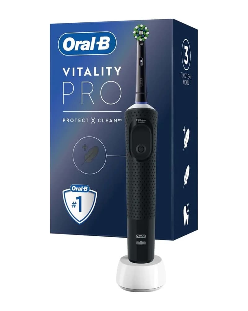 مسواک برقی اورال بی مدل Vitality Pro Protect X Clean مشکی