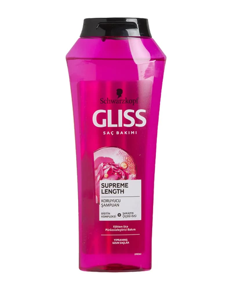 شامپو تقویت کننده موهای بلند گلیس صورتی Supreme Length (500 میل)