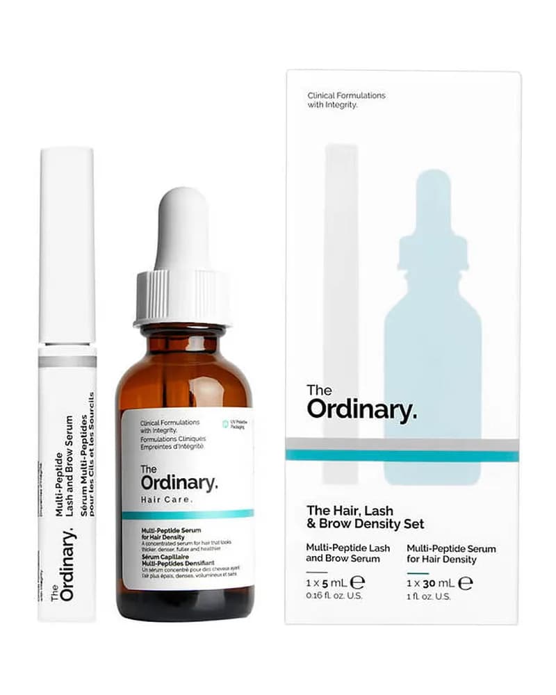 ست سرم مو، مژه و ابرو مولتی پپتید اوردینری The Hair, Lash & Brow Density Set