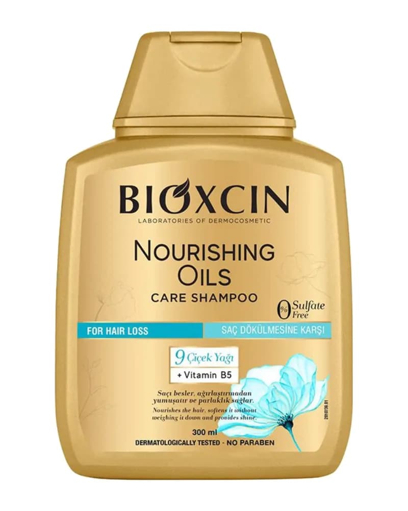 شامپو ضدریزش مناسب موهای خشک و آسیب دیده بیوکسین مدل Nourishing Oils (300 میل)