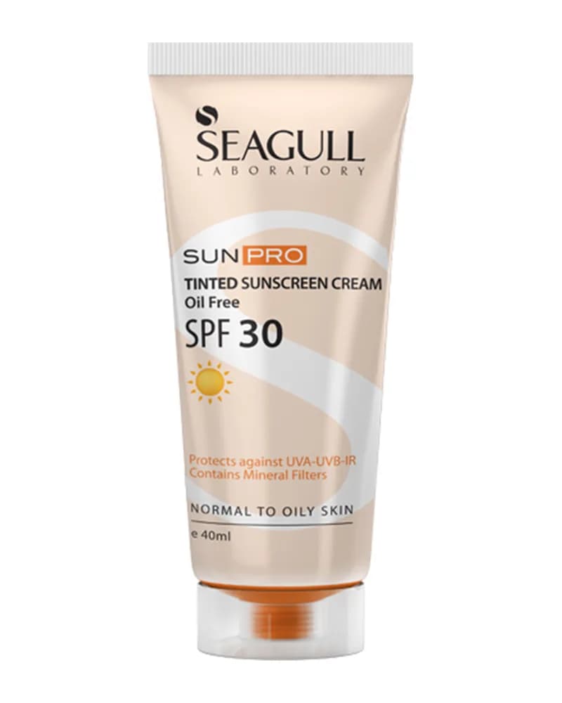کرم ضد‌آفتاب رنگی فاقد چربی با SPF30 سی گل