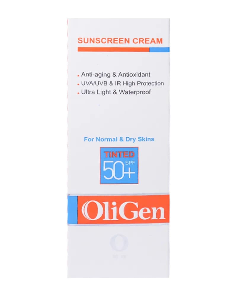 کرم ضد آفتاب رنگی الی ژن مناسب پوست های نرمال و خشک با +SPF50