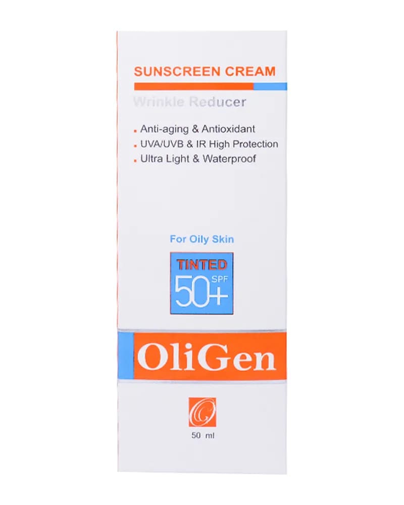 کرم ضد آفتاب رنگی الی ژن مناسب پوست های چرب با +SPF50