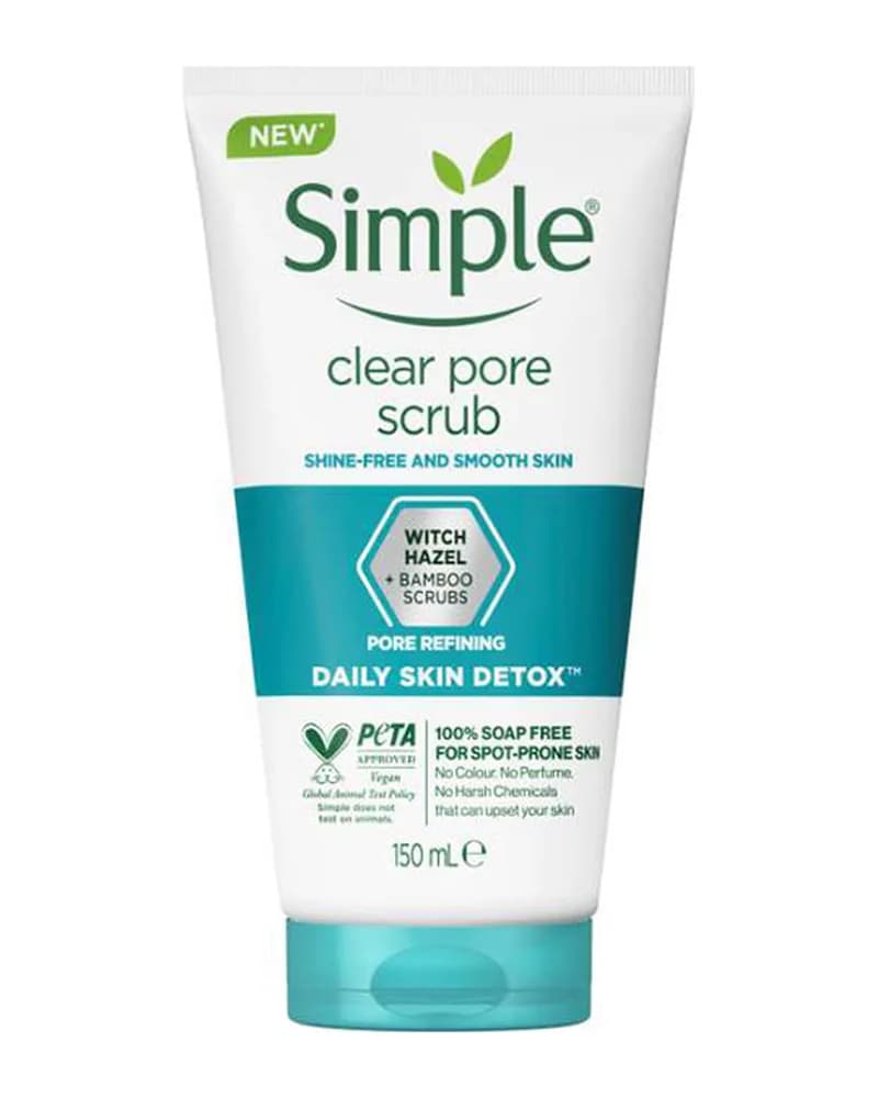 اسکراب پاک کننده منافذ پوست چرب سیمپل  مدل Clear Pore