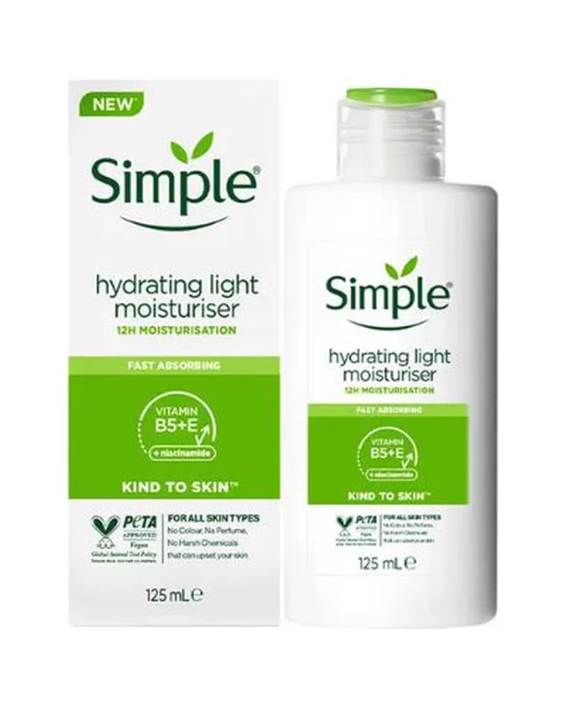 کرم مرطوب کننده و آبرسان 12 ساعته پوست چرب و مختلط سیمپل مدل Light