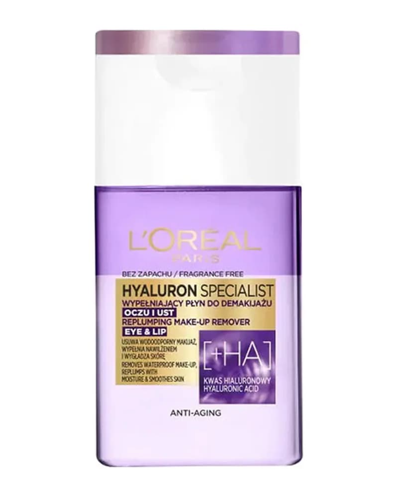 محلول دوفاز پاک کننده آرایش چشم و لب لورال مدل Hyaluron Specialist