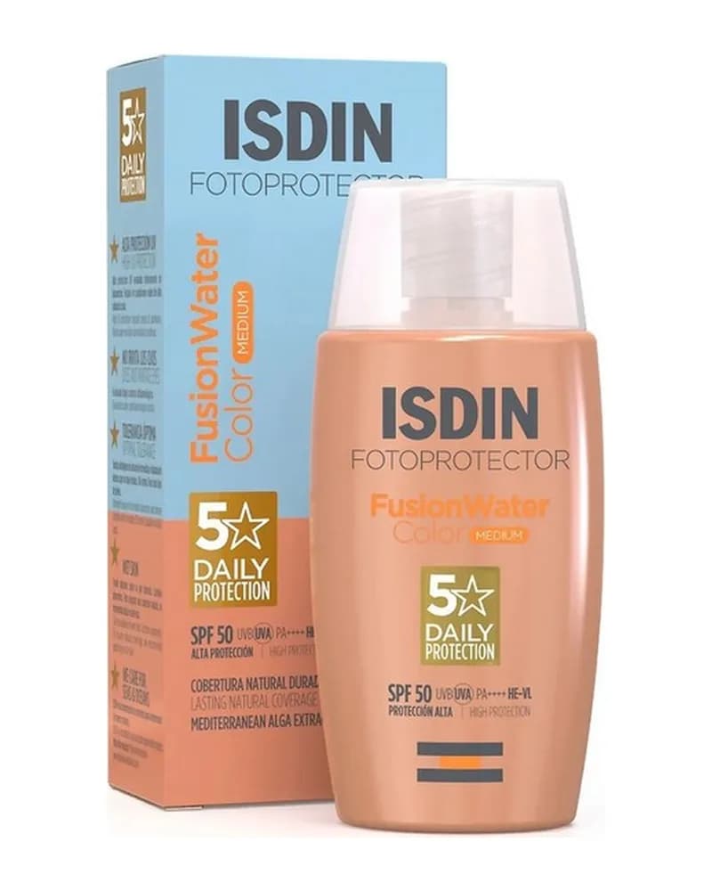 ضد آفتاب رنگی فیوژن واتر ایزدین رنگ مدیوم SPF50
