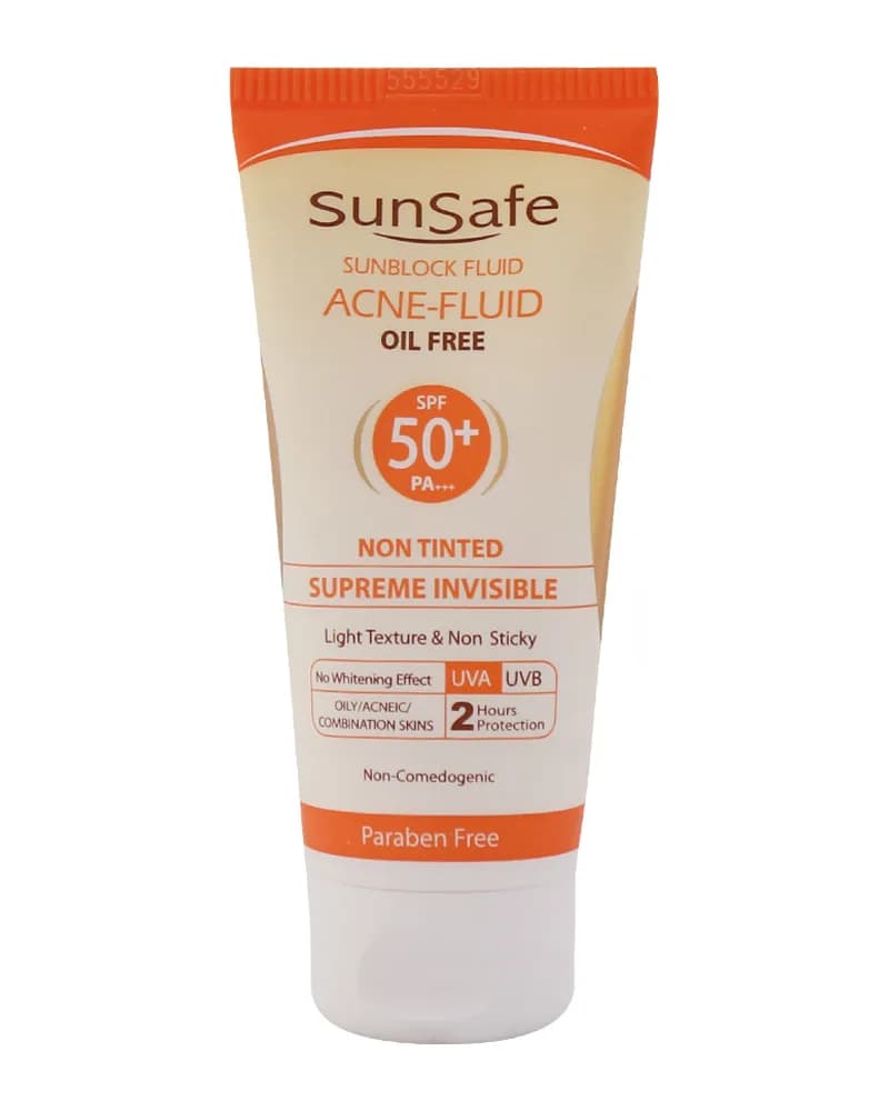 ضد آفتاب فلوئیدی فاقد چربی +SPF50 سان سیف