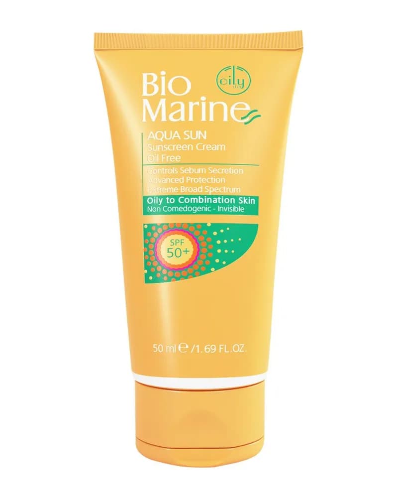کرم ضدآفتاب بی رنگ فاقد چربی SPF50 بایومارین