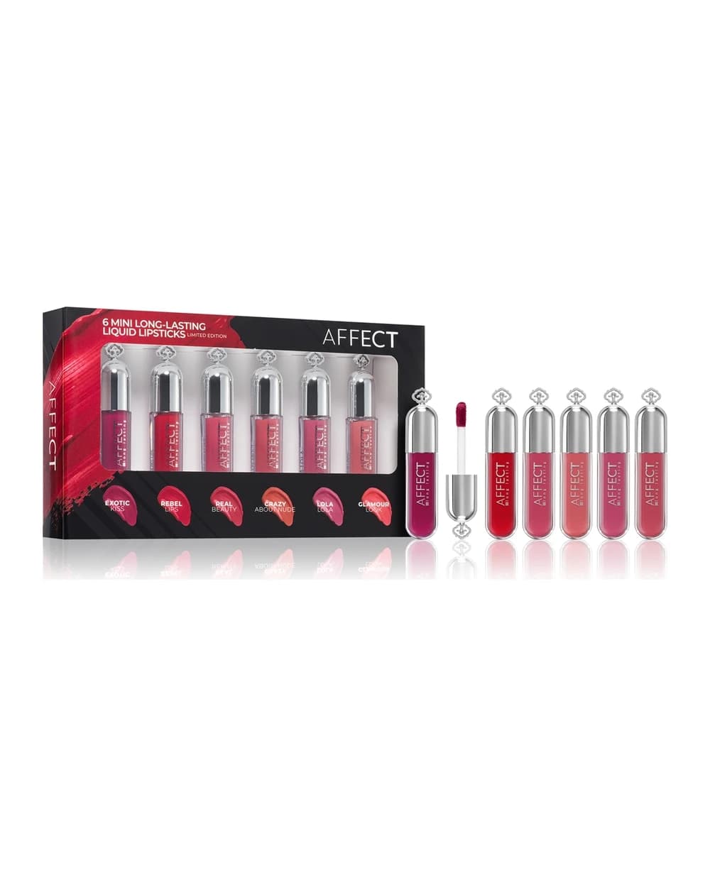 Affect 6 Mini Long-Lasting Liquid Lipsticks