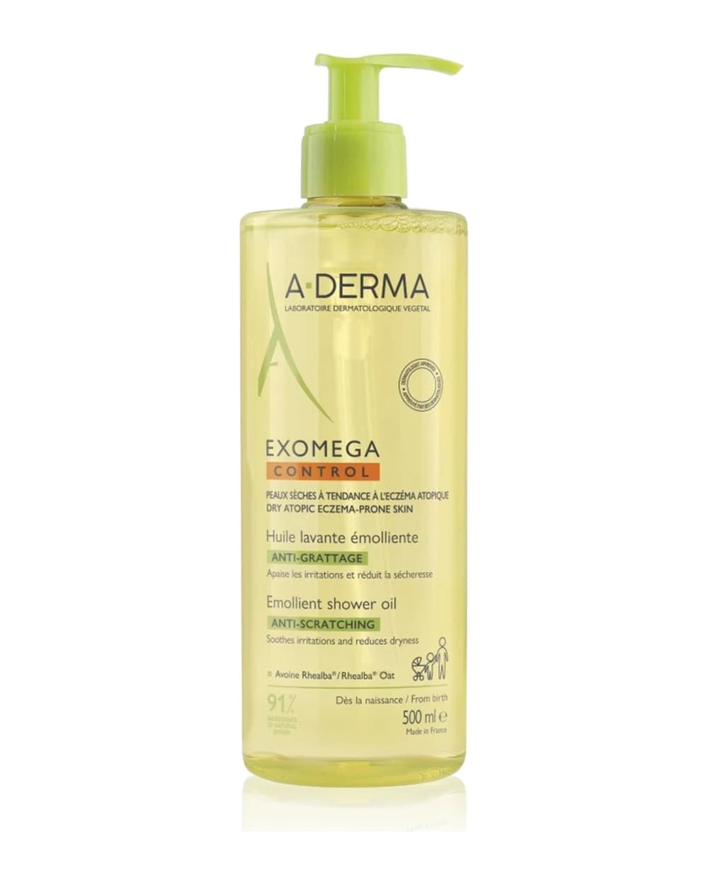 A-Derma Exomega Control Emollient Shower Oil