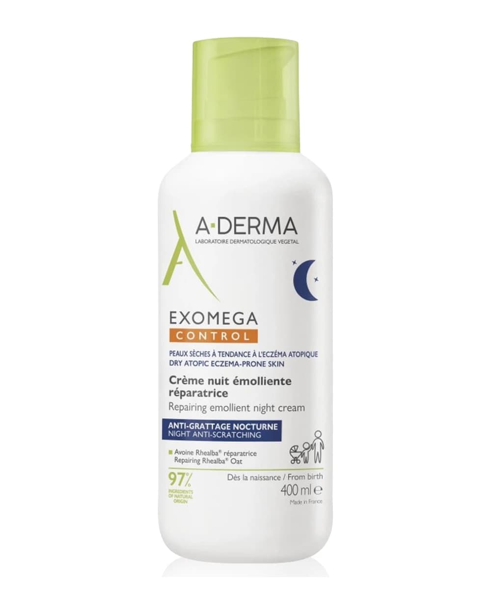 A-Derma Exomega Control Repairing Emollient Night Cream