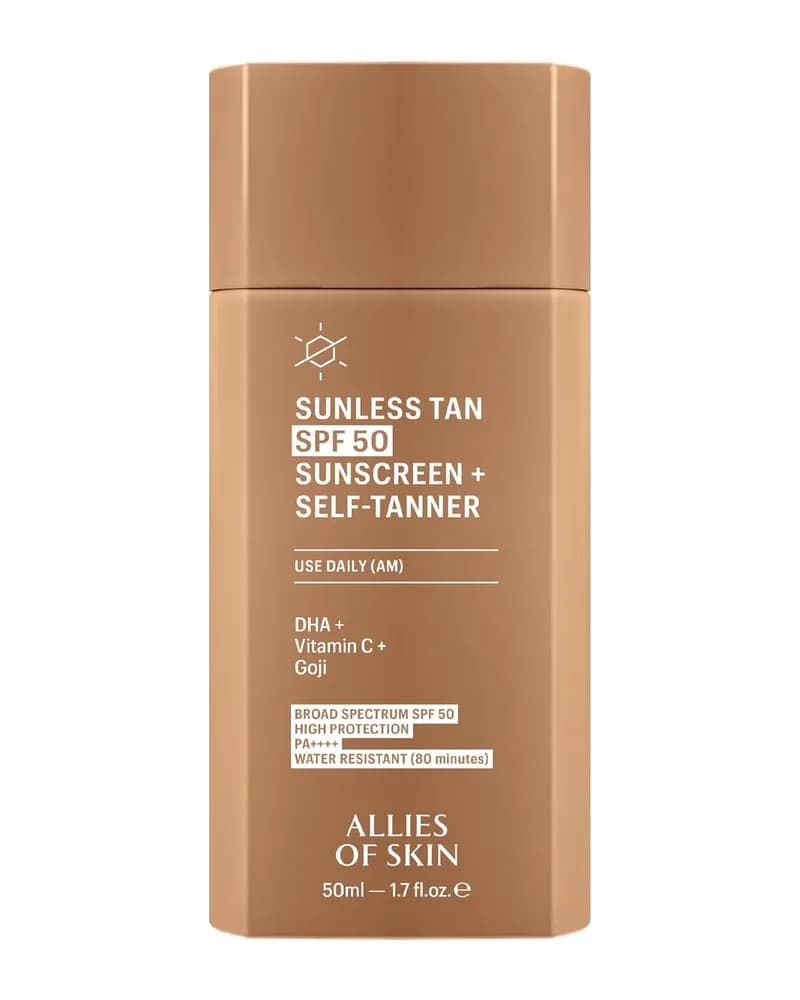 Allies of Skin Sunless Tan SPF 50 Sunscreen + Self-Tanner 50ml