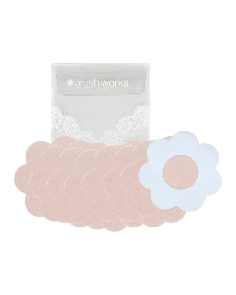 brushworks Copricapezzoli in Tessuto a Forma di Fiore