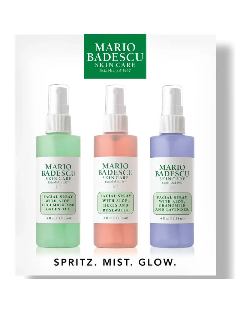 Mario Badescu Spritz. Mist. Glow.