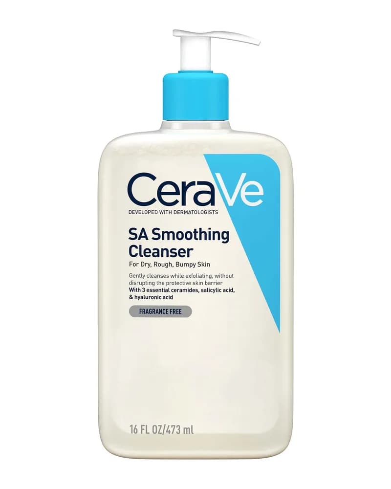 CeraVe SA Smoothing Detergente con Salicylic Acid per Pelle Secca, Ruvida e Irregolare 473ml