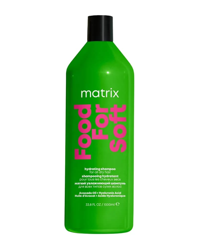 Matrix Food For Soft shampoo idratante con olio di avocado e acido ialuronico per capelli secchi 1000 ml