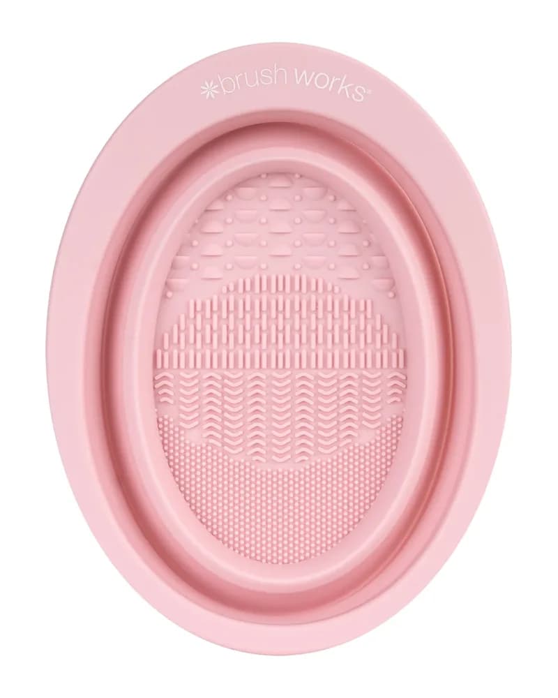 brushworks Ciotola per la Pulizia di Pennelli per Make-up in Silicone