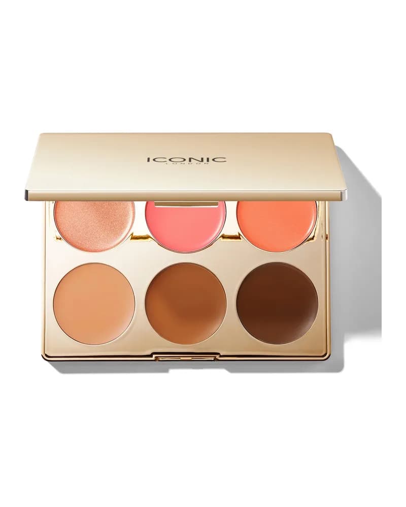 ICONIC London Multi-Use Palette Blush, Bronze e Illuminante in Crema