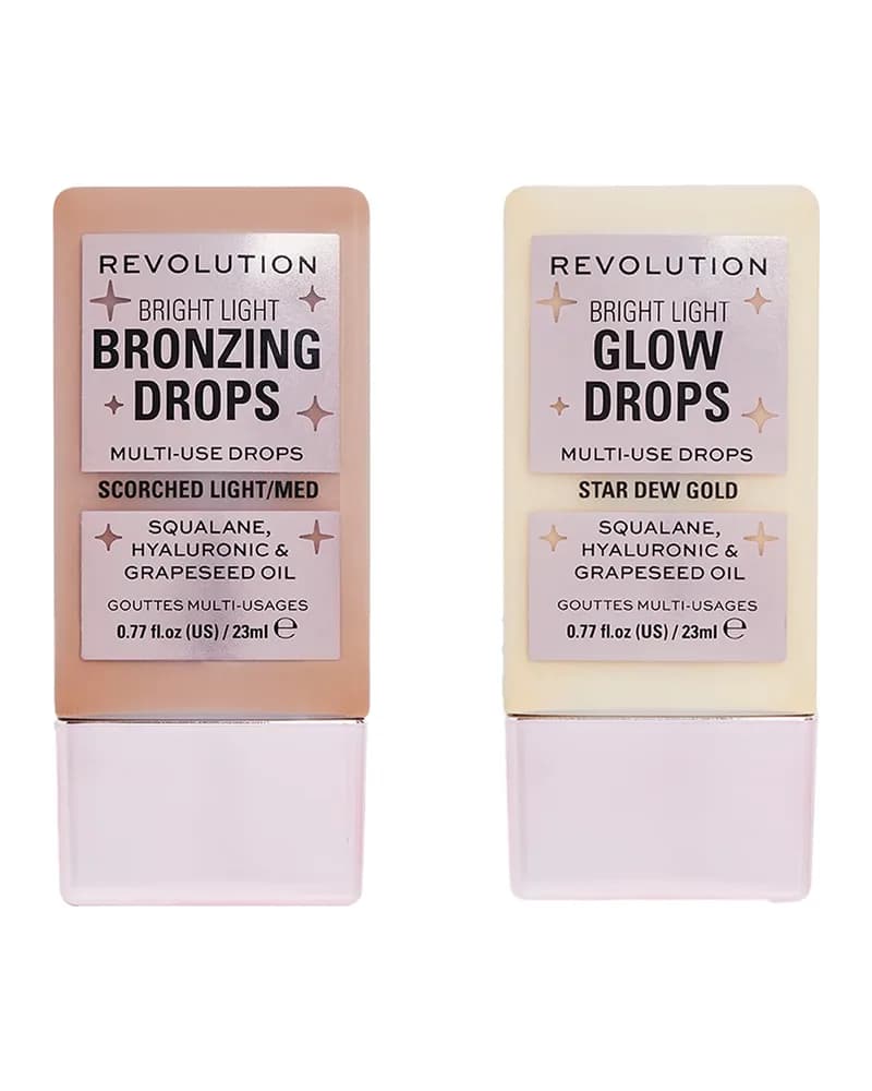 Makeup Revolution Bronze and Glow Drop Duo (Various Shades)