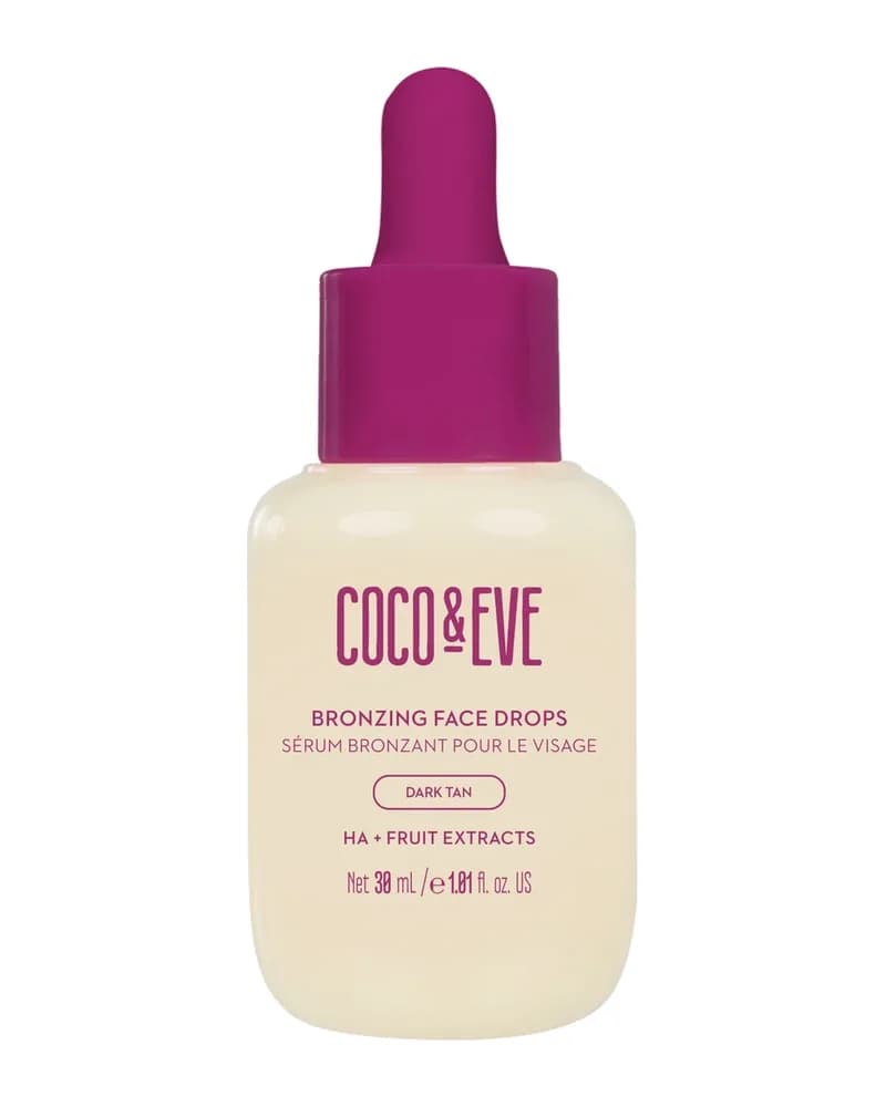 Coco & Eve Bronzing Face Drops (Dark Tan) 30ml