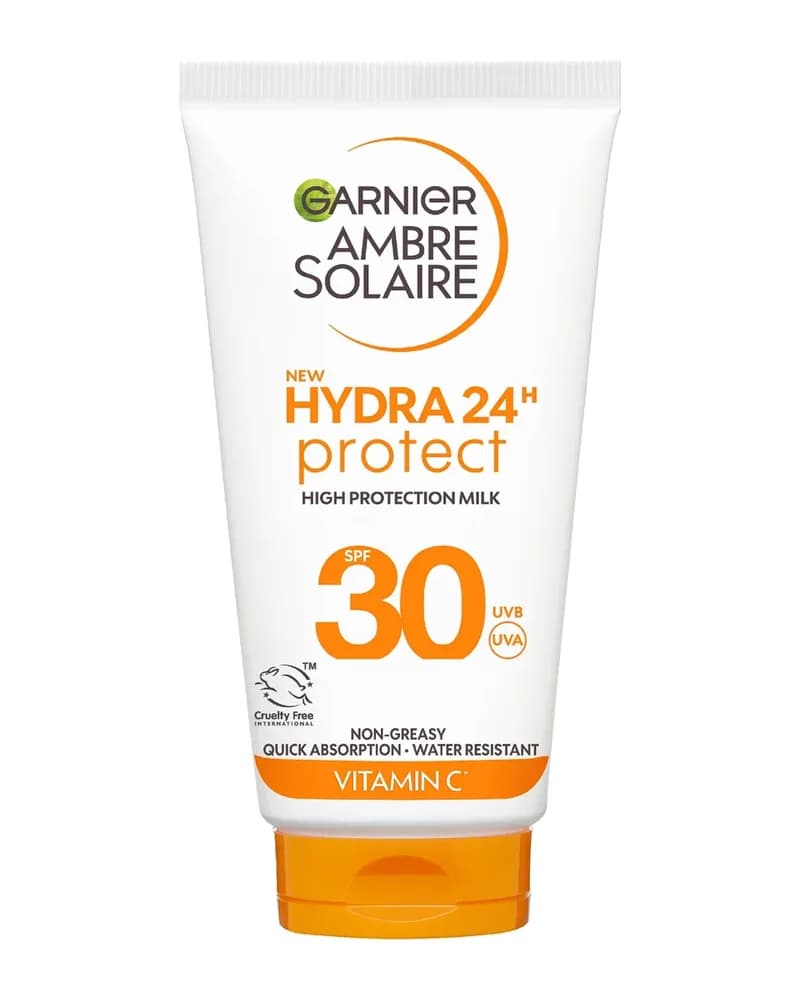 Garnier Ambre Solaire SPF 30 Hydra 24 Hour Protect High Protection UVB & UVA Hydrating Sun Cream Lotion, 50ml
