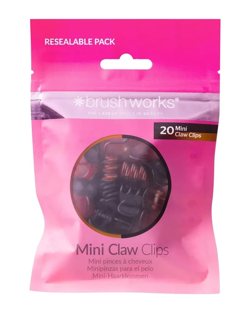 brushworks Mini pinze per capelli - Confezione da 20