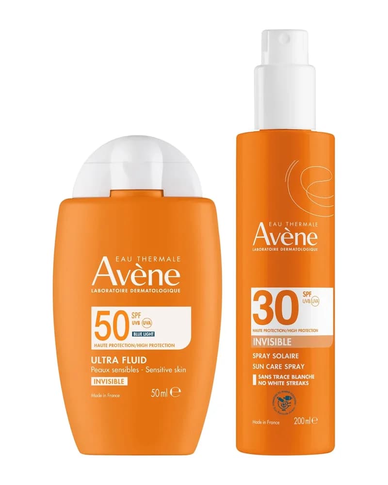 Avène Fluid Invisible and Sun Cream Bundle