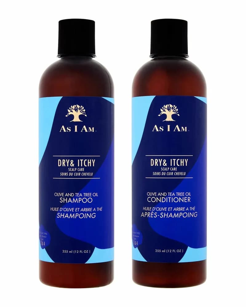 As I Am Dry & Itchy Scalp Care Olive and Tea Trea Oil Shampoo & Conditoner 355ml