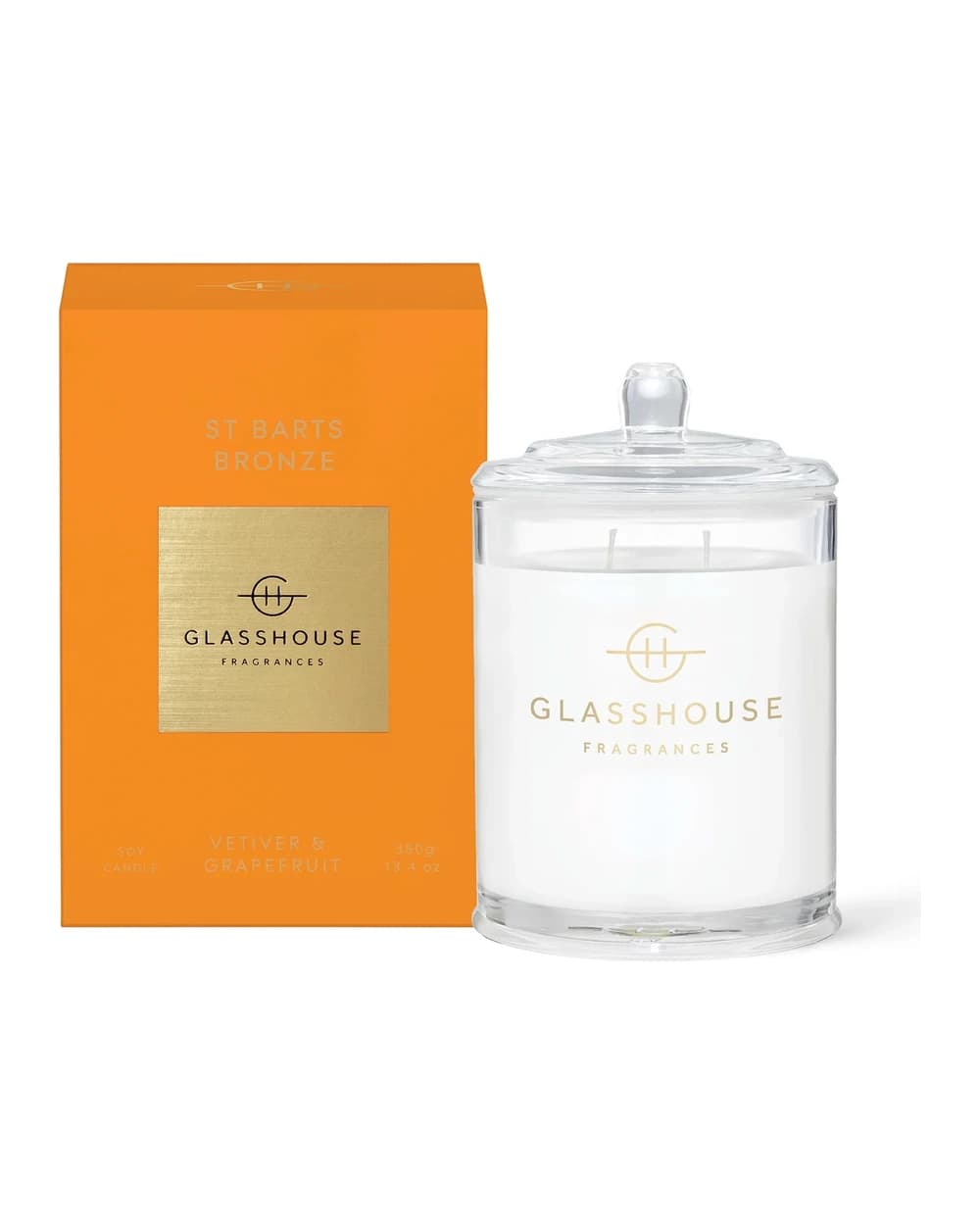 Glasshouse Fragrances St. Barts Bronze Triple Scented Candle 380g