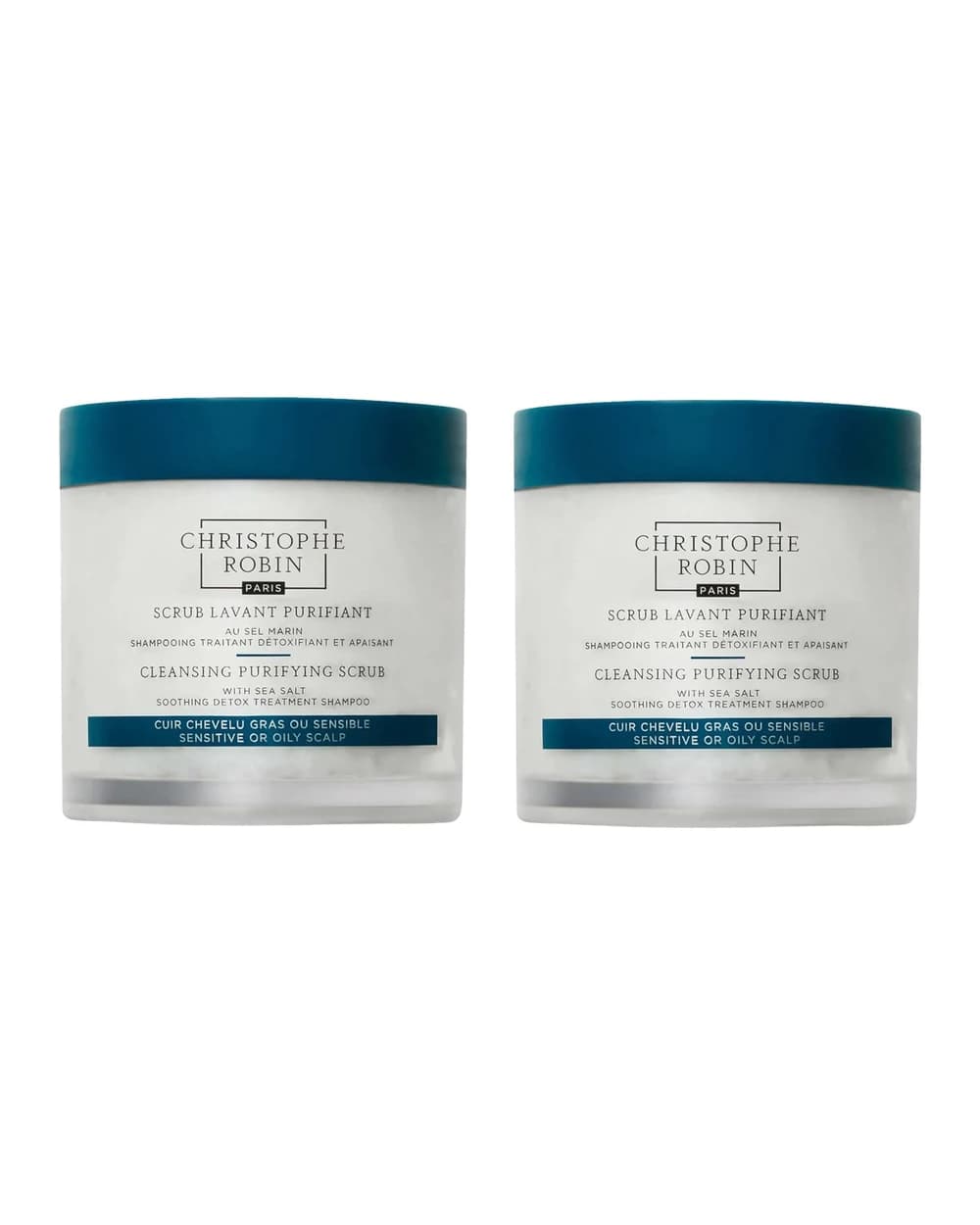 Christophe Robin Cleansing Purifying Scrub with Sea Salt Bundle 250ml