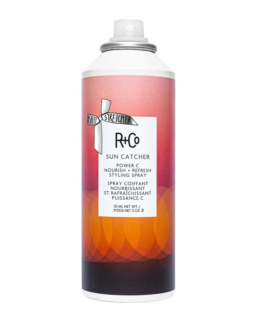 R+Co Sun Catcher Power C Nourish + Refresh Styling Spray 450°F Protection 151ml