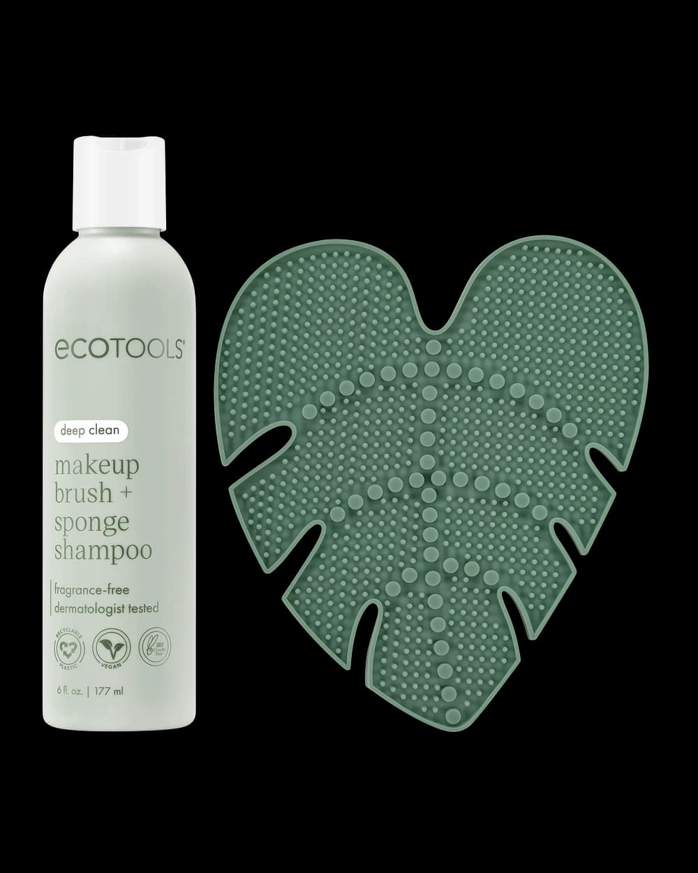 Makeup Brush + Sponge Shampoo & Cleansing Pad Bundle