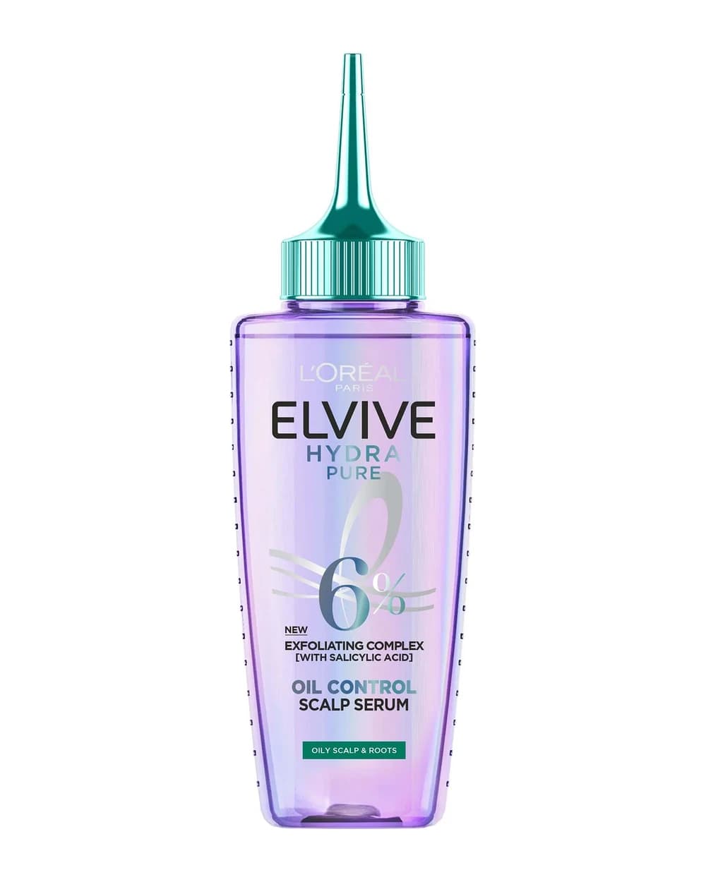 L'Oréal Paris Elvive Hydra Pure Siero Pre-Shampoo Esfoliante per Cuoio Capelluto e Radici Grasse con Acido Salicilico 102 ml