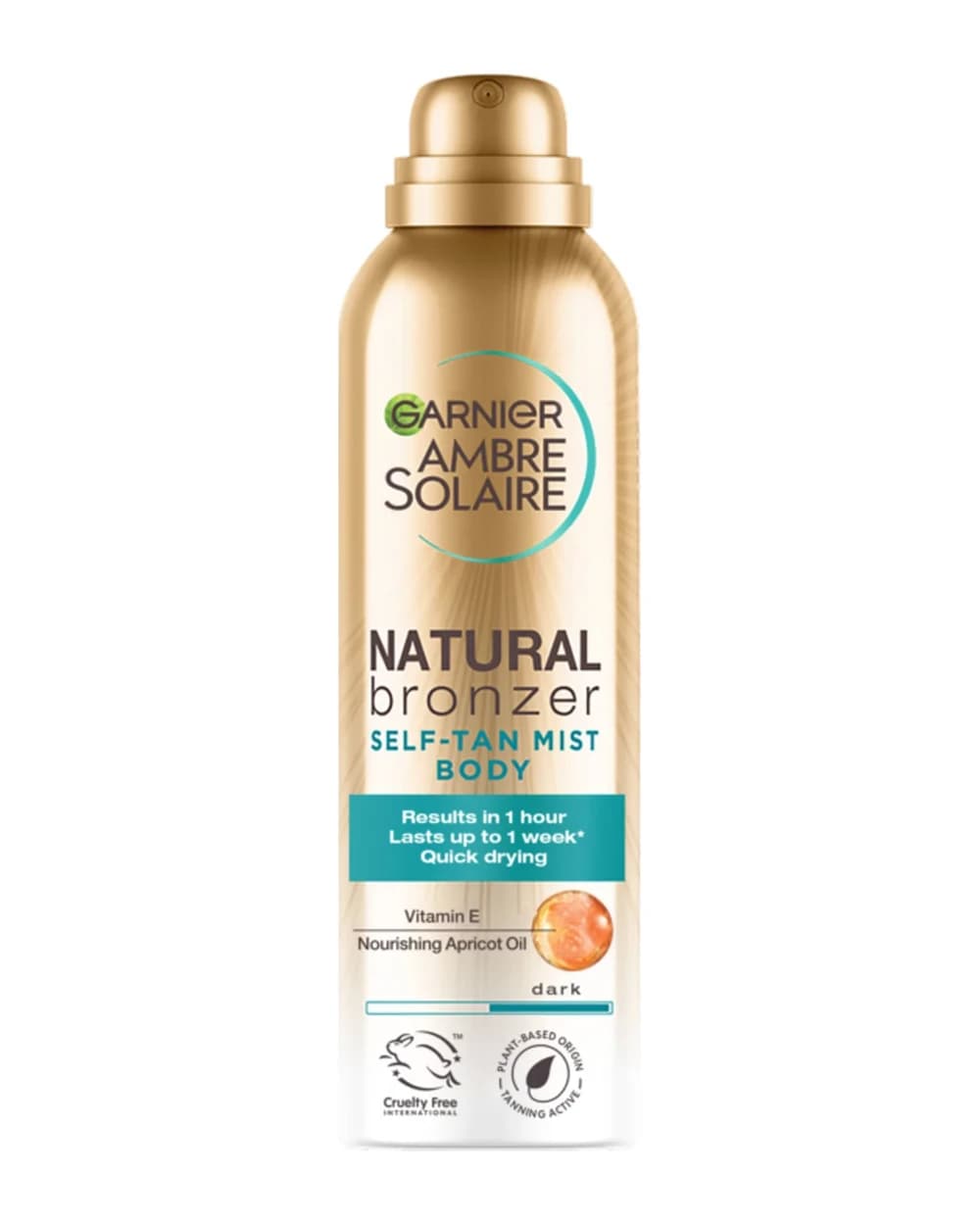 Bronzer Naturale Spray Corpo Autoabbronzante ad Asciugatura Rapida Scuro Ambre Solaire 150ml