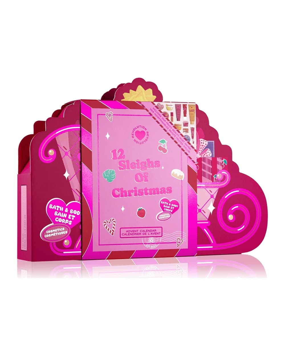 I Heart Revolution Advent Calendar 12 Sleighs of Christmas calendario dell'Avvento per corpo e viso
