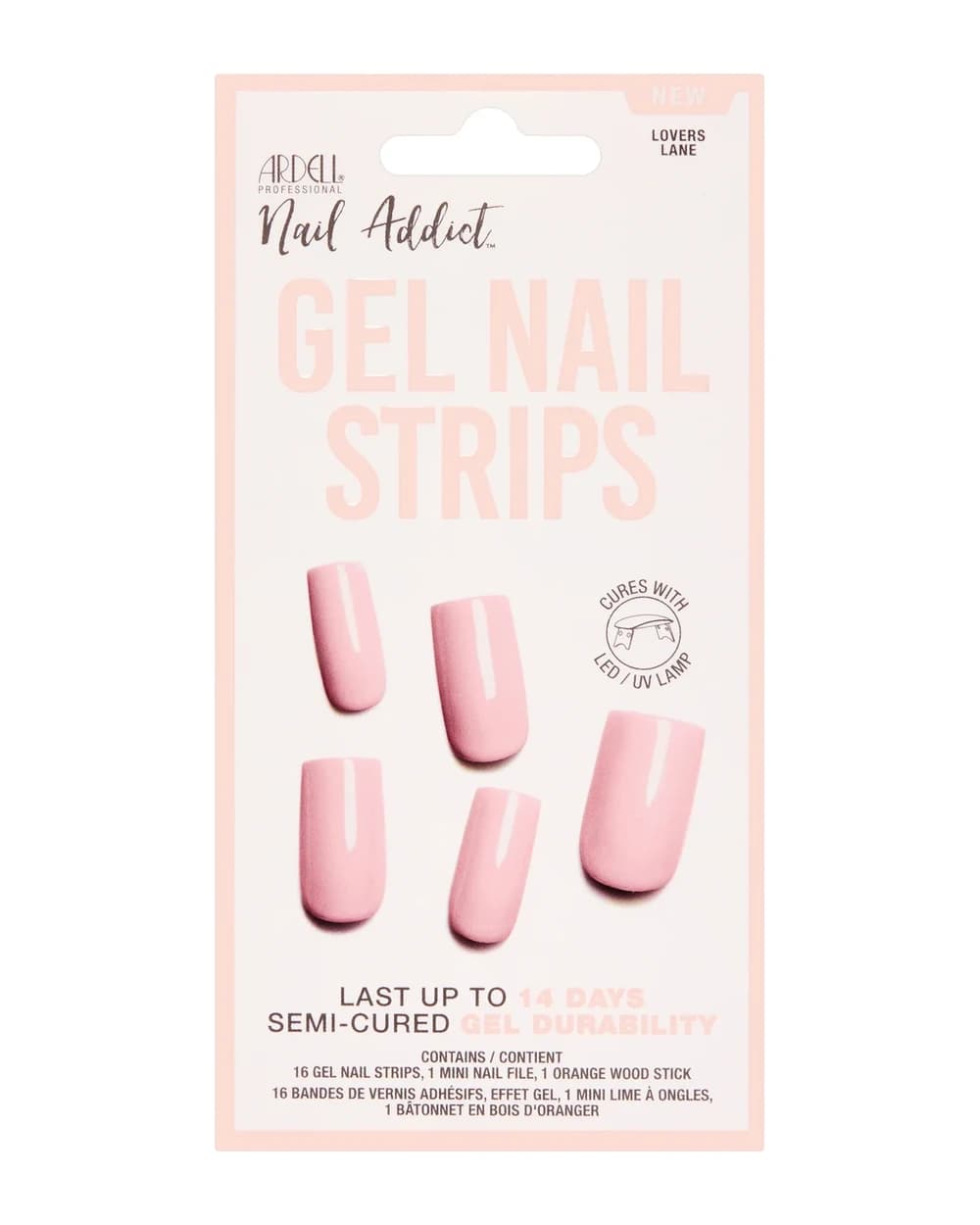 Ardell LED Gel Colour Nail Strips - Lovers Lane