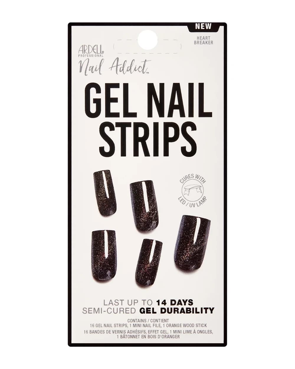 Ardell LED Gel Nail Art Strips - Heart Breaker