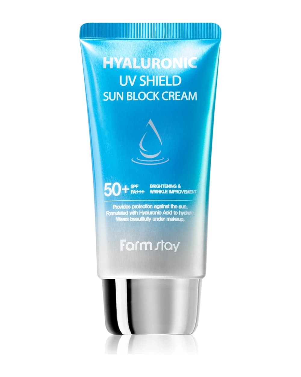Farmstay Hyaluronic UV Shield Sun Block Cream crema protettiva viso con acido ialuronico
