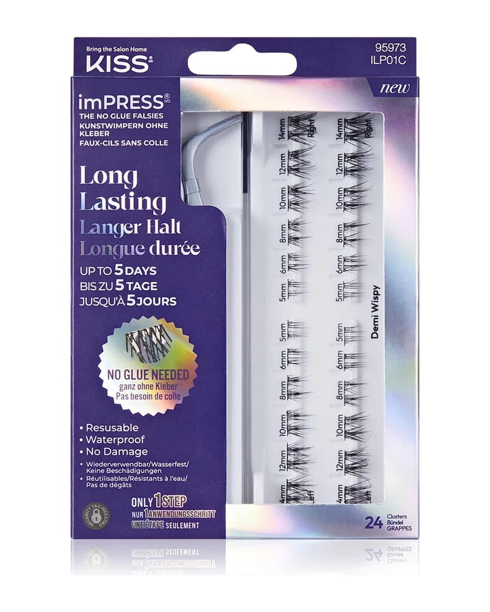 KISS imPRESS LongLasting ciglia monociuffo autoadesive