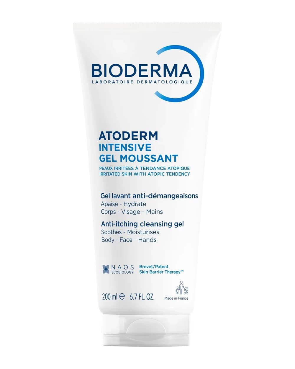 Bioderma Atoderm Intensive Gel moussant Gel-doccia schiumoso ultra lenitivoPelle da secca ad atopica