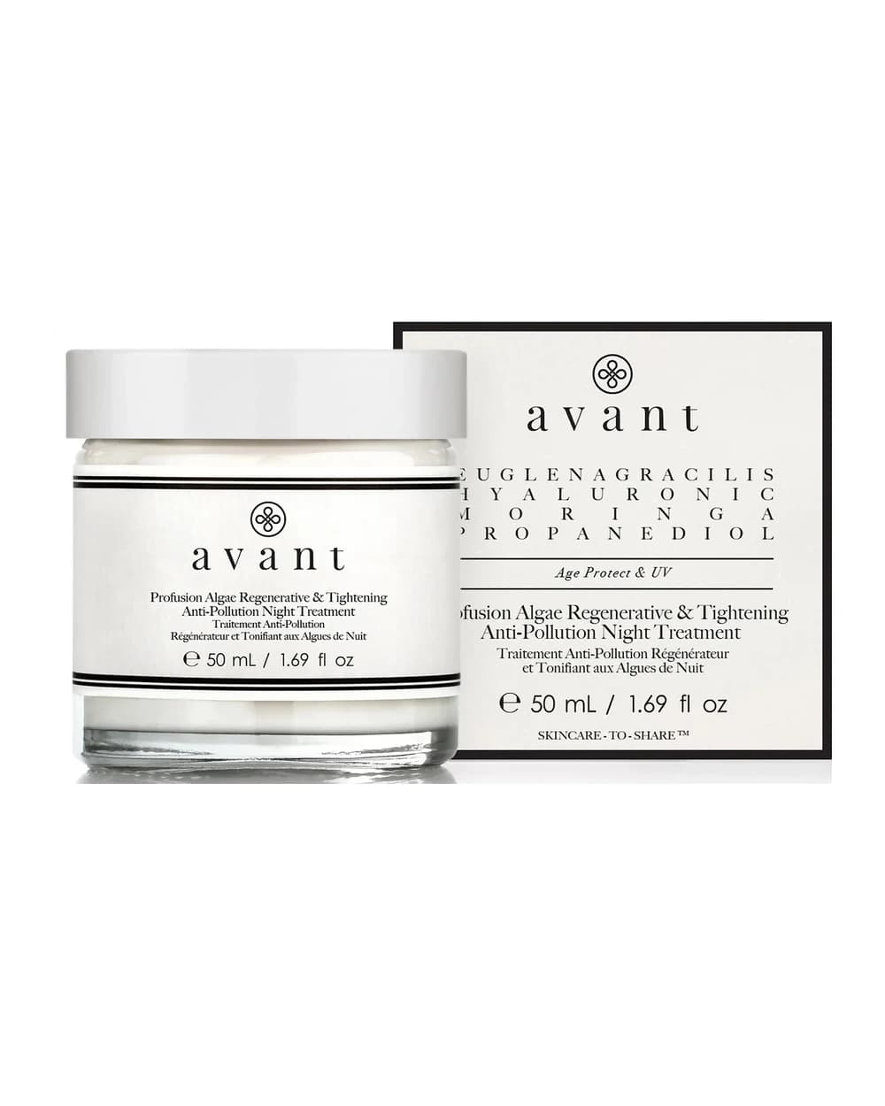 Trattamento Notte Profusion Algae Regenerative and Tightening Anti-Pollution Avant Skincare 50ml
