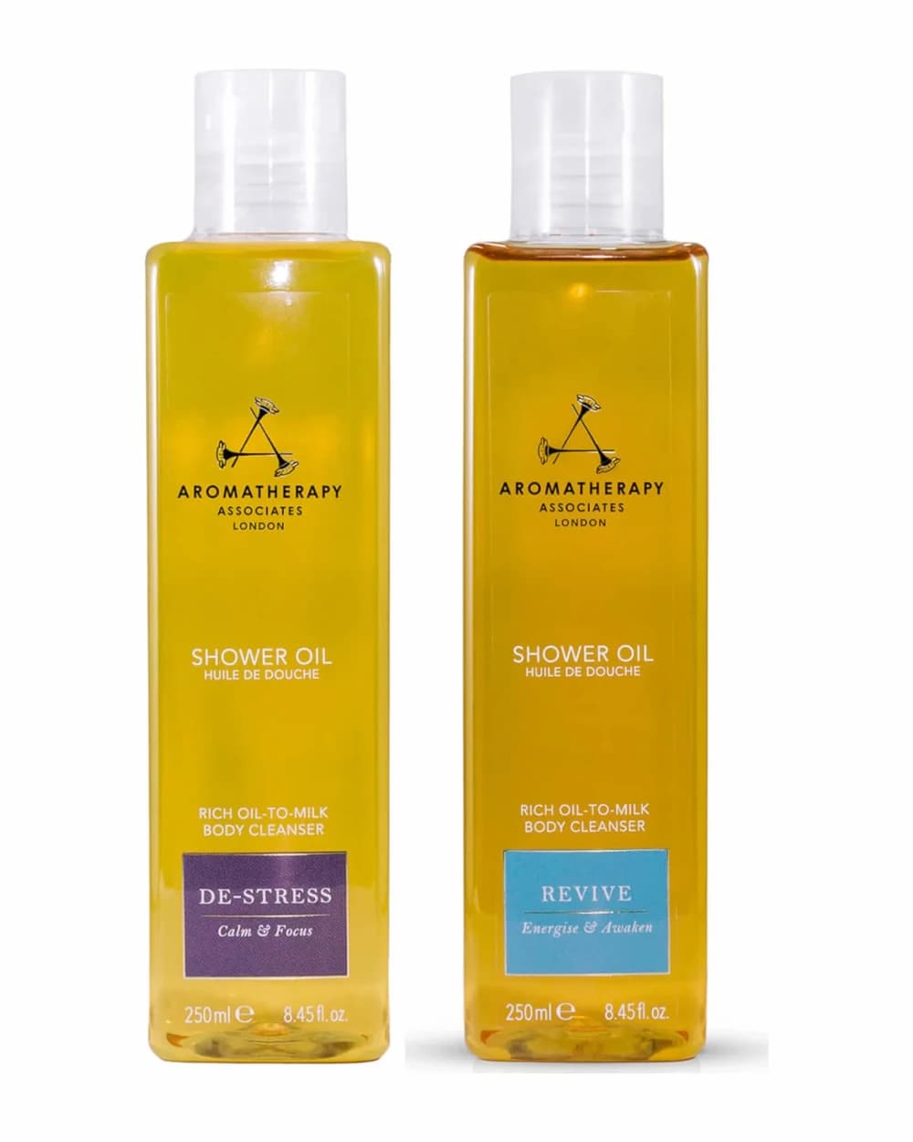 Aromatherapy Associates AM PM Shower Oil Duo