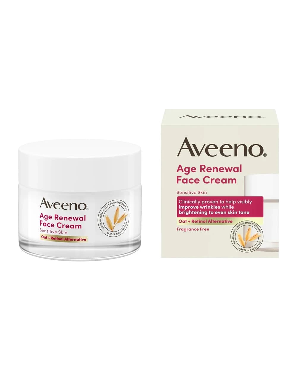 Aveeno Face Age Renewal Cream Retinol Alternative 50ml