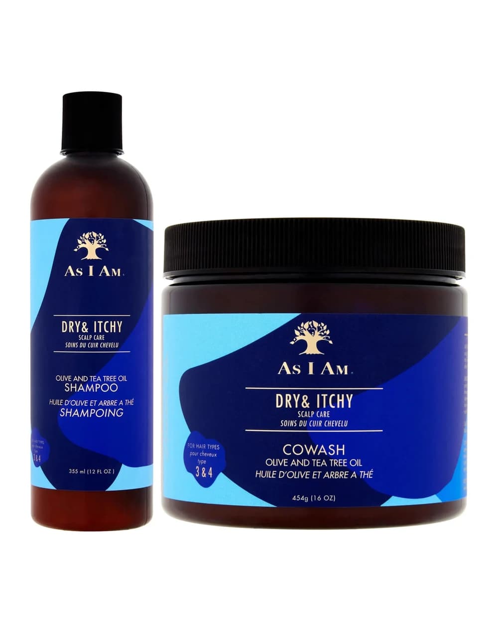As I Am Dry & Itchy Scalp Care Olive and Tea Trea Oil Shampoo & Co-Wash