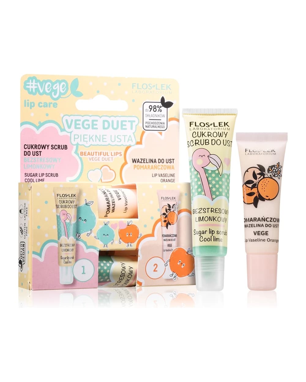 Floslek Laboratorium Set Vege Duet kit per labbra