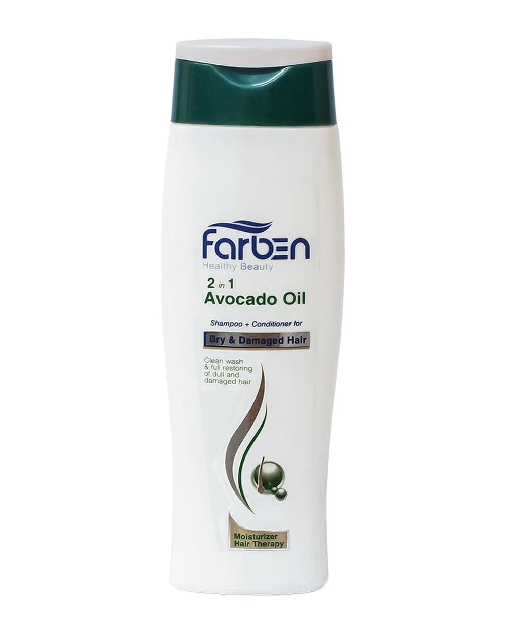 شامپو و نرم کننده موهای خشک و آسیب دیده حاوی روغن آووکادو فاربن 250ml