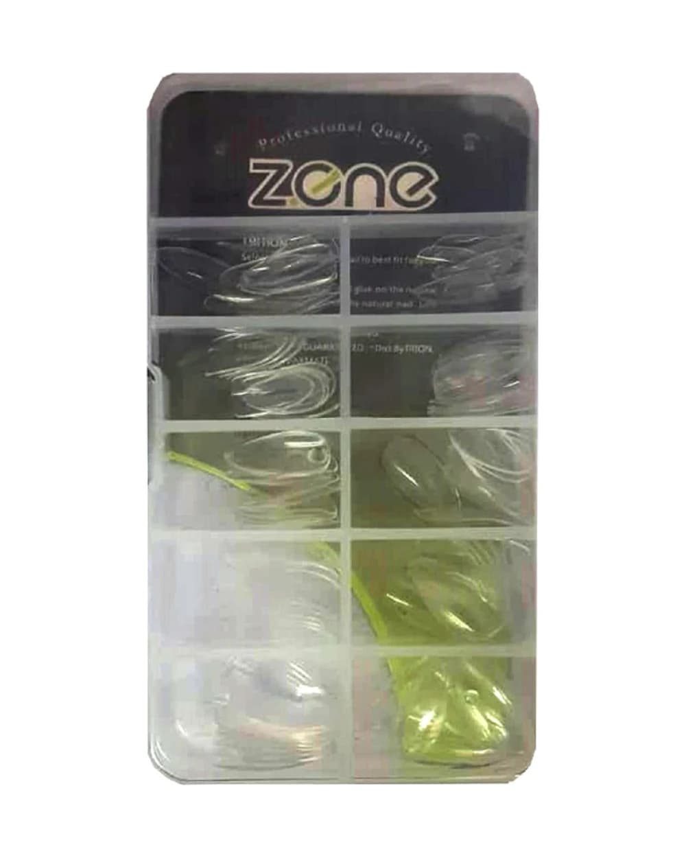 ناخن مصنوعی نوک تیز زد وان مدل GN-100 (بی رنگ کد 204)