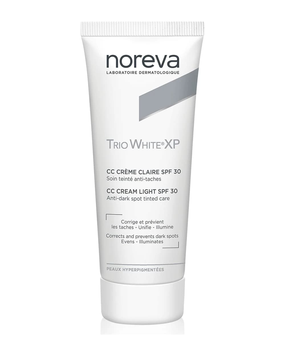 Noreva Trio White XP CC Cream Light SPF 30 CC cream per tinta uniforme SPF 30