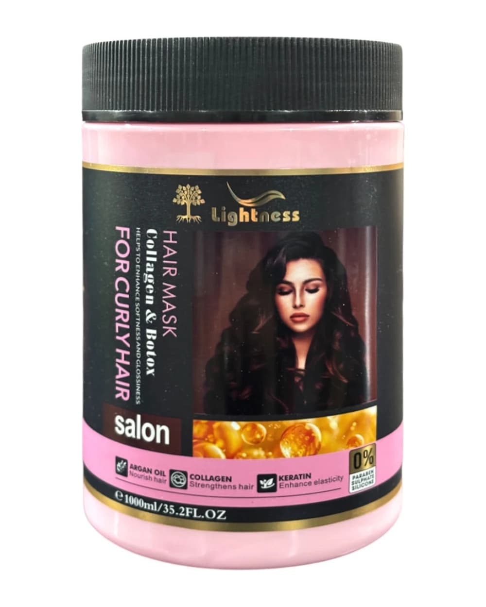 ماسک موهای فر لایتنس کلاژن و بوتاکس 1000ml